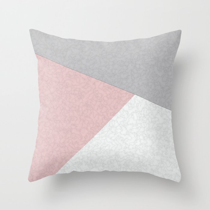 grey and white decorative pillows