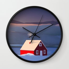 Red House Wall Clock