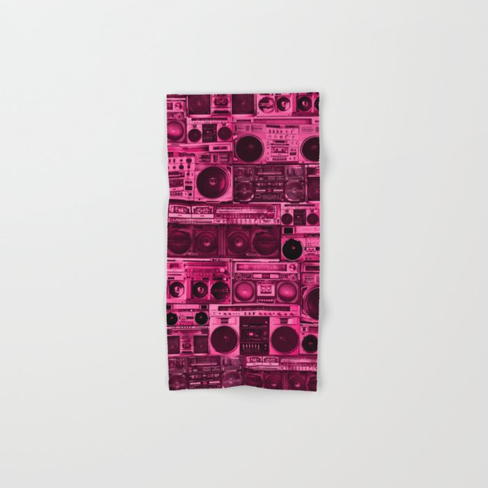 house of boombox : the pink print Hand & Bath Towel