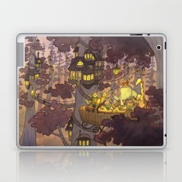 Treehouse Dinner With Animal Friends Laptop & iPad Skin