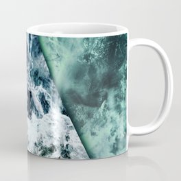 Miasma Coffee Mug | Photo, Ocean, Mineral, Triangle, Shape, Color, Green, Design, Scanography, Ice 