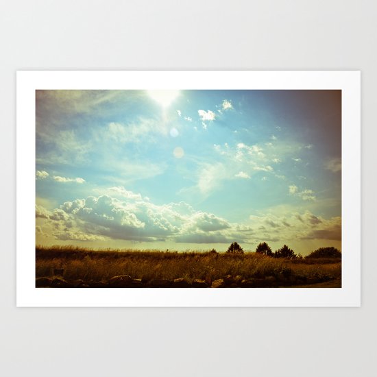 Shooting the Breeze Art Print