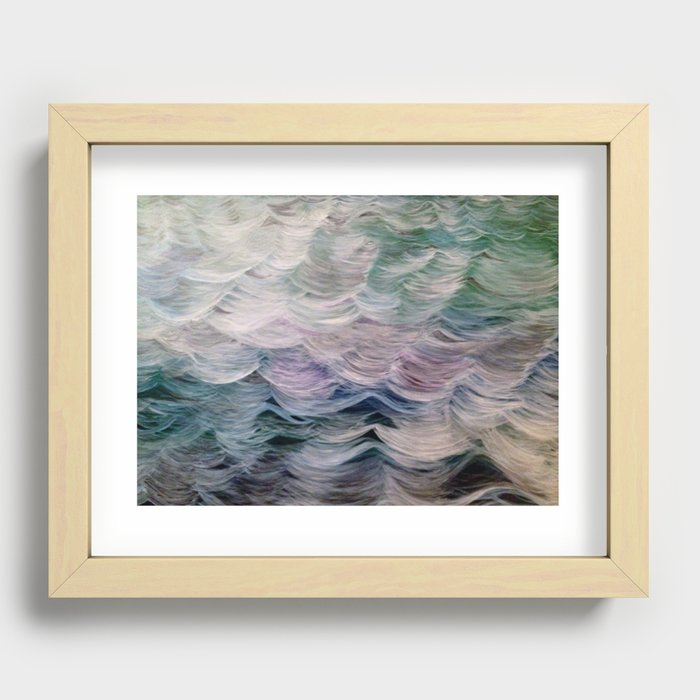 Swimming Recessed Framed Print