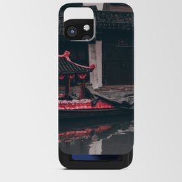 China Photography - Flower Boat In The Small Lake iPhone Card Case