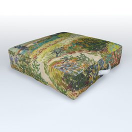 Vincent Van Gogh - Garden At Arles Outdoor Floor Cushion