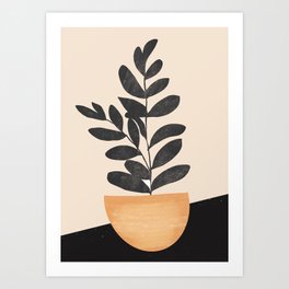 Modern potted plant 2 Art Print