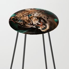 Leopard Counter Stool