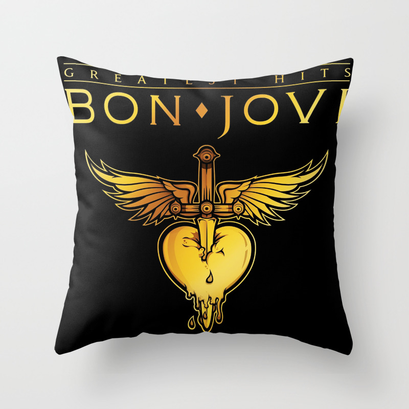 Bon Jovi Greatest Hits Tour 2019 Nitrogen Throw Pillow By