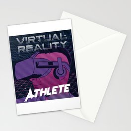 Virtual reality athlete augmented reality design Stationery Card