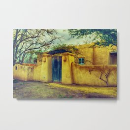 Adobe house La Mesilla New Mexico Metal Print | Trees, Travelphotography, Town, Usa, Photo, Historic, Colorful, Goldenlight, Newmexico, Architecture 