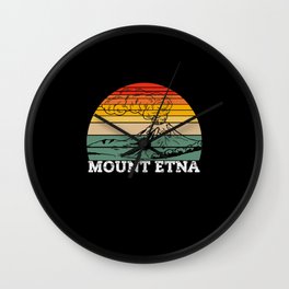 Mount Etna Wall Clock