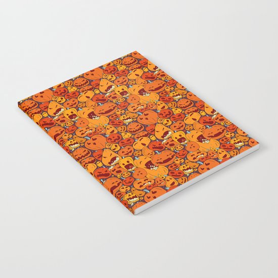 Halloween pumpkin pattern Notebook