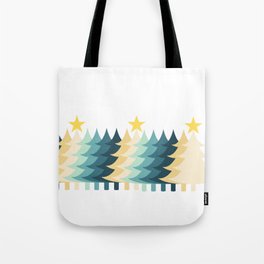Christmas Tree with Sparkling Star Tote Bag
