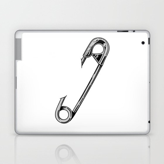 safety pin Laptop & iPad Skin