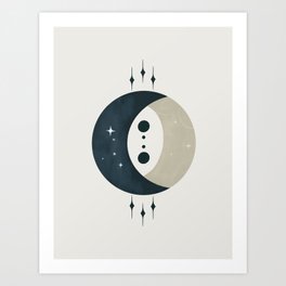 Moon Phases  Art Print