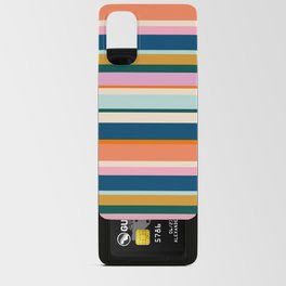 Fresh Summer Colorful Striped Pattern Android Card Case