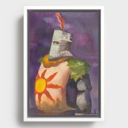 Knight of the Sun Framed Canvas