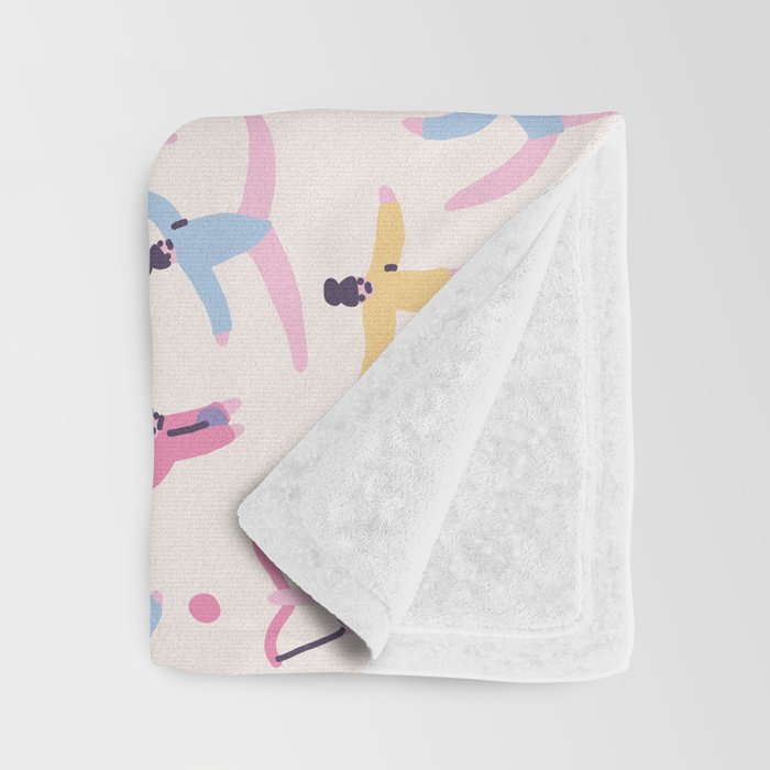 Rhythmic Gymnastics Throw Blanket by saramaese | Society6