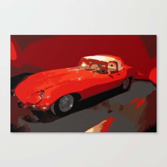 Car | Cars | Vintage 1969 Jaguar | Nadia Bonello Canvas Print