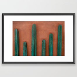 Cactus wall | Travel photography Framed Art Print | Cactus, Explore, Photo, Wanderlust, Flower, Travel, Green, Adventure, Mexican, Cacti 