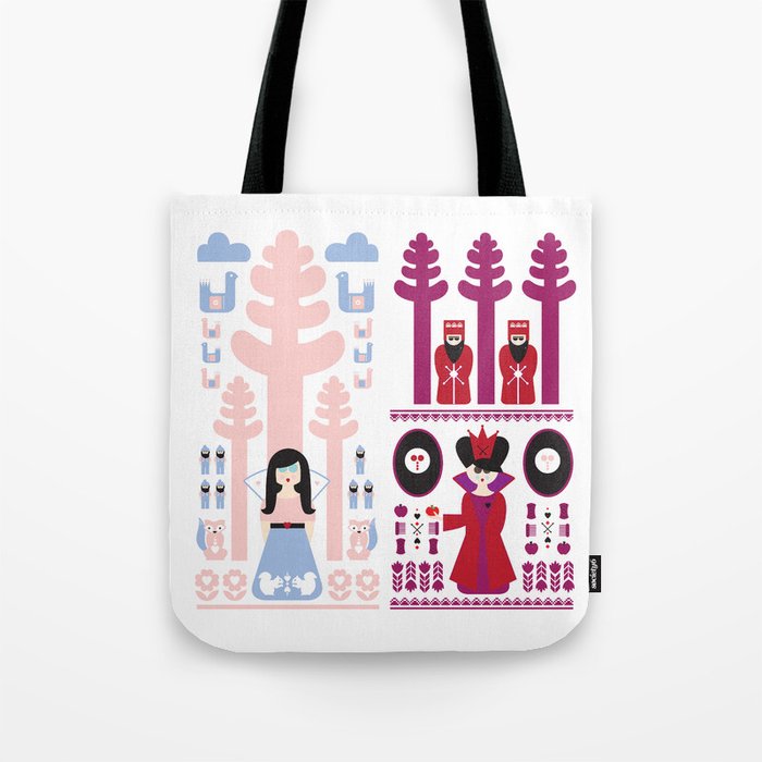 Good vs Evil: Snow White and the Evil Queen Tote Bag