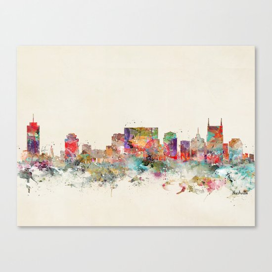 city nashville tennessee Canvas Print