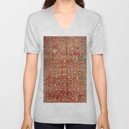 Oriental Moroccan Design V Neck T Shirt