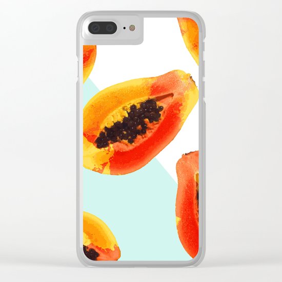 Papaya #society6 Clear iPhone Case