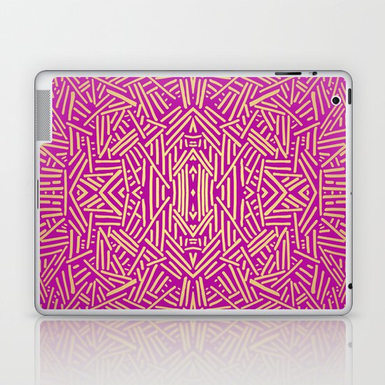 Radiate (Yellow/Ochre Raspberry) Laptop & iPad Skin