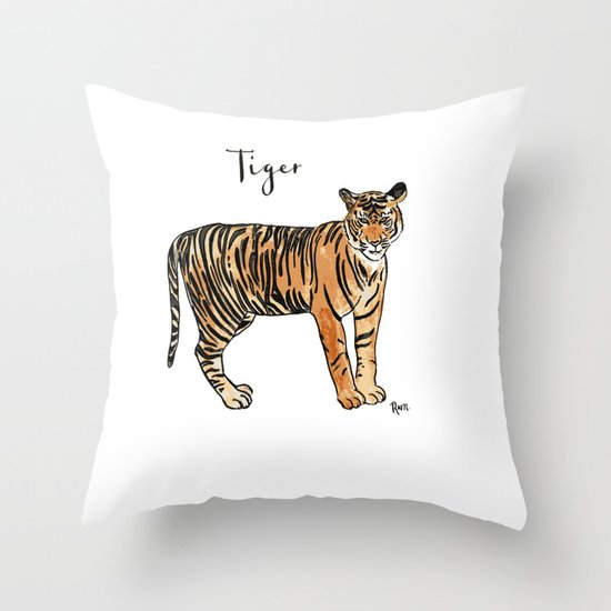 Tiger Throw Pillow