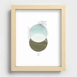 Topographic 01 Recessed Framed Print