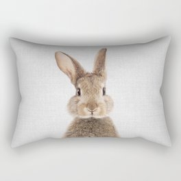 Rabbit - Colorful Rectangular Pillow