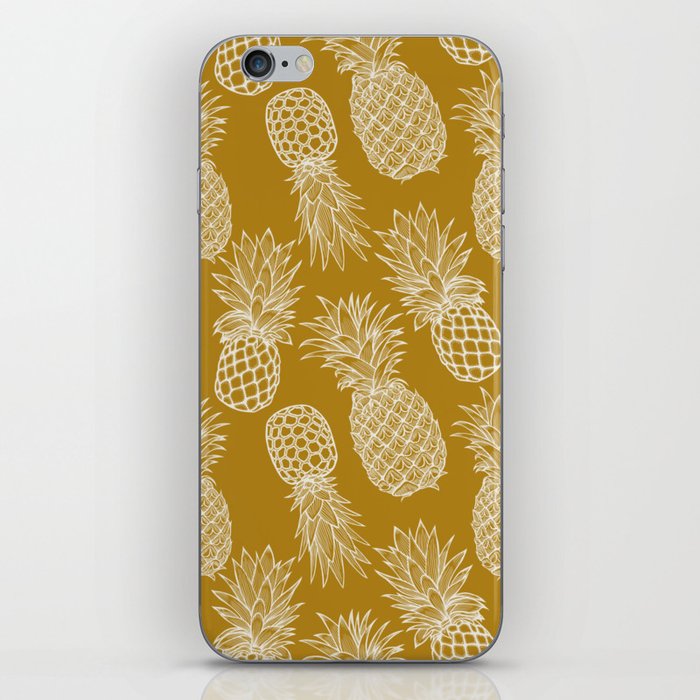 Fresh Pineapples Yellow & White iPhone Skin