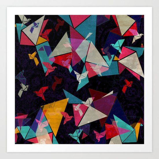 Origami Flight Art Print