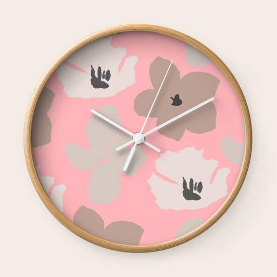 Spring Flowers Wall Clock