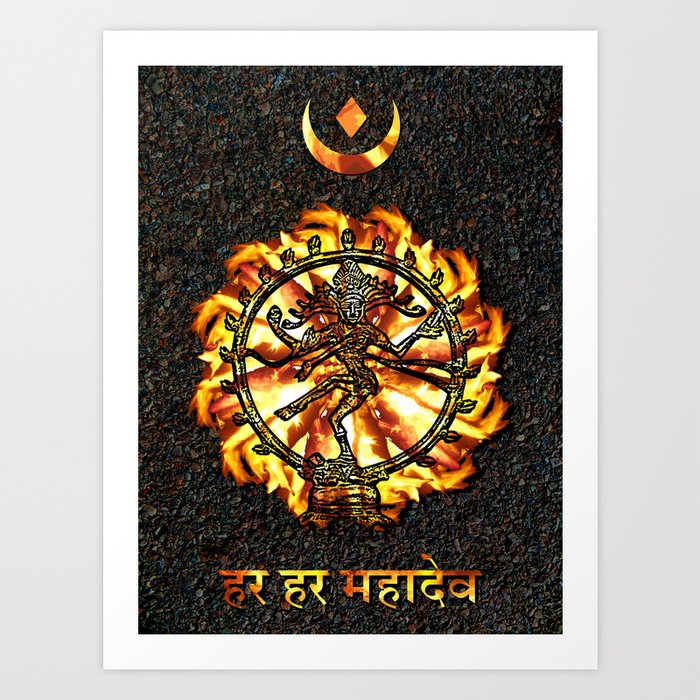 Shiva Art Print | Photography, People, Typography, Pop-surrealism, Digital-manipulation, Digital, Color