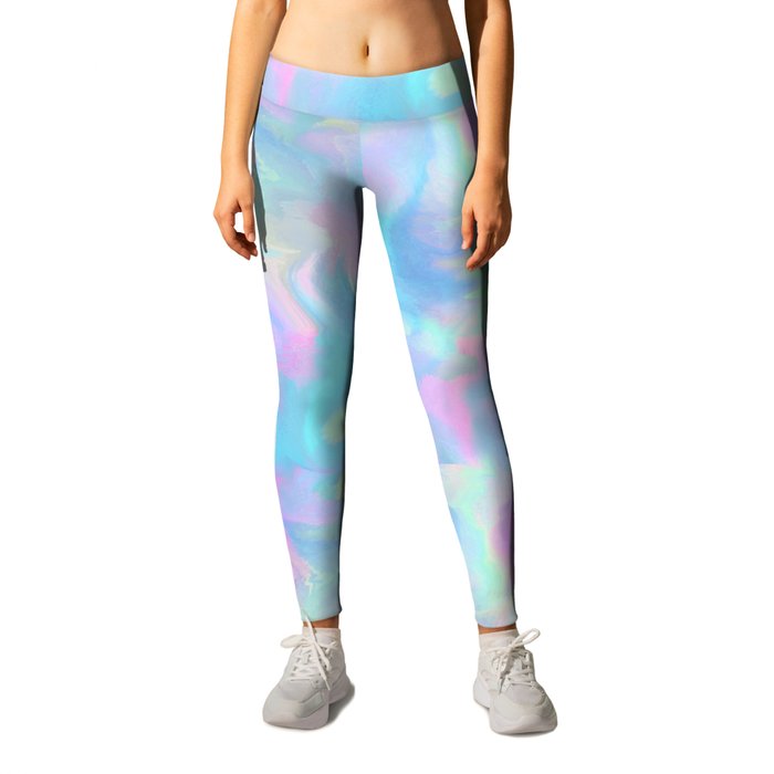 Y2K Cotton Candy Marble Leggings