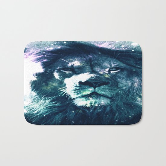 Lion Leo Teal Bath Mat