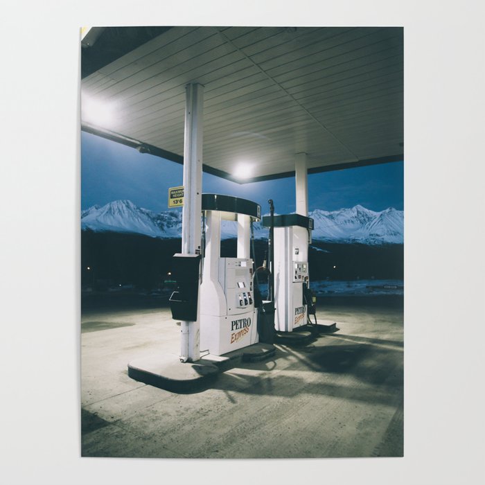 Yukon Gas Station Poster