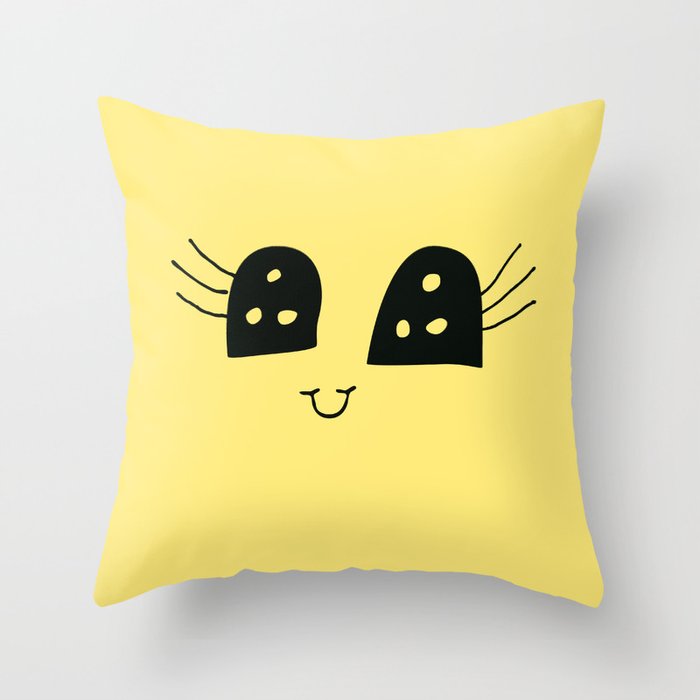 Happy Eyes Series: Number 01 Throw Pillow