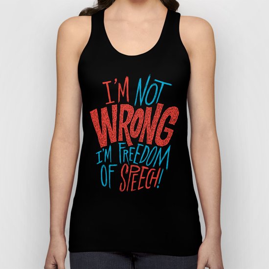 Freedom of Speech Unisex Tank Top