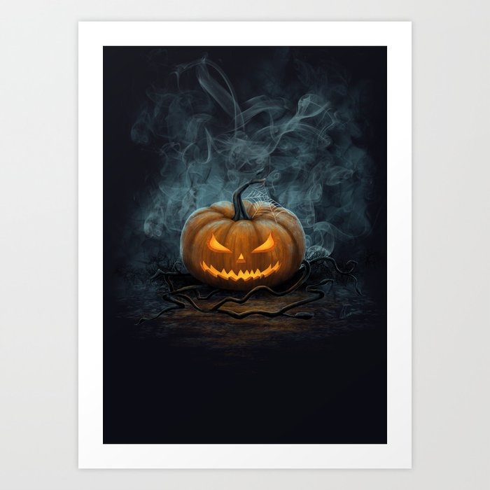 Halloween Pumpkin Art Print