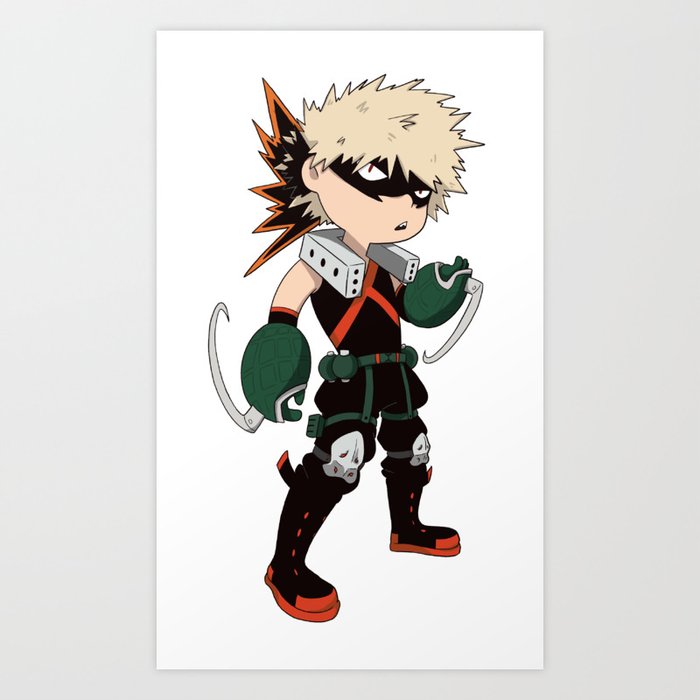 Bakugou Katsuki Art Print By Nailurus Society6