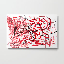 abstract typographic Metal Print | Abstracttypo, Ink, Typography, Red, Abstractconcept, Digital, Graphicdesign, Typo, Design, Black 