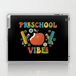 Preschool vibes school designs pencils Laptop Skin
