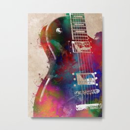 Guitar art 14 #guitar #music Metal Print