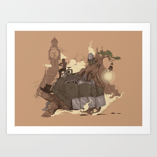 Mythical Rhapsody: King of the Earth Art Print