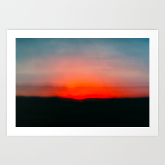 Red Sunset Sky Dusk Bokeh Abstract Sky Sun Set Sun Rise Summer Sky Abstract Painting Wall Art Art Print By Radub85 Society6