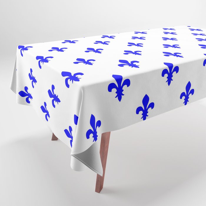 Fleur-de-Lis (Blue & White Pattern) Tablecloth