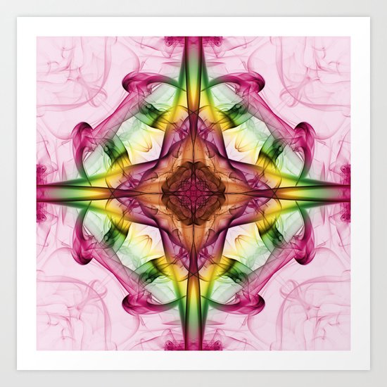 Smoke Art 25 Art Print